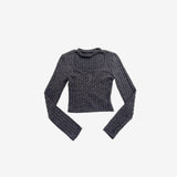 Mife Choker Knit T-shirt