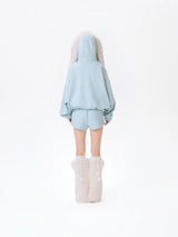 13DE MARZO Doozoo Brushed Shorts Blue