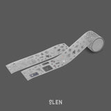 Shooting Star PET Kiss Cut Tape (Silver Foil)