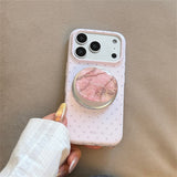 ラクシャリーストーンパターンマグネティックiphoneケース