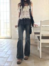 Bridget Gradient Washing Bootcut Denim Pants