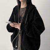 Something Pigment Two Way Hooded Zip-Up