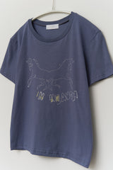 (W) Pony Printed Top