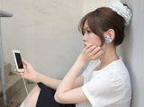 ボウ ウィング デコ キャップ × ホー (earphones, airpods ver)