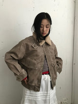 [MD Pick] Grunge Leather Mustang Jacket (2color)