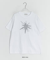 [unisex] ユヒカスターパッチオーバー半袖Tシャツ