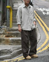 MP WASHED CURVED PANTS BR