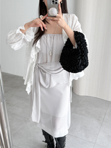 chiffon bandnig tube top (3color)
