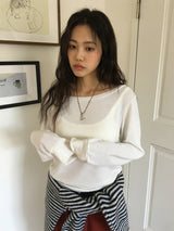 [MD Pick] カレンストライプⅤネックニット (3color)
