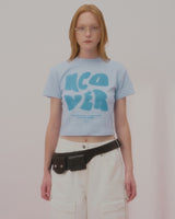 ポインテージロゴクロップTシャツ-SKY BLUE