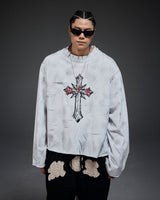 Scarred cross LS(white)