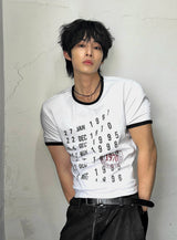 クロップドマッスルフィットアーカイブTシャツ