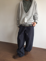 ボヤ ストリング ボタン パンツ (2color)