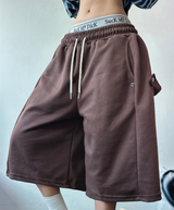 スナップオーバーベーシックバミューダパンツ 🩵💕🧸🤎8COLOR