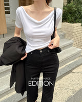 [MADE] エロアドレープシャーリングTシャツ