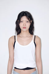 Pure shell necklace_white
