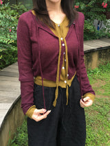 Jane Ribbon Tie Knit Cardigan (4c)