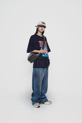 24FW  COATING WASHING WIDE DENIM PANTS DARK BLUE