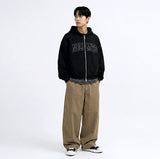 2-way Crop Fit No Limit Hooded Zip-up Black