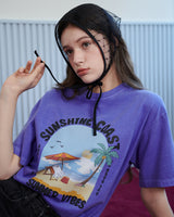 【MADE】サンシャインゴーストプリントTシャツ [PURPLE]