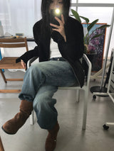 スエードハリントンジャケット