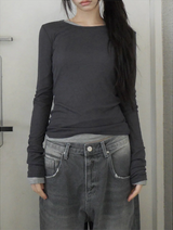 テンセルレイヤードTシャツ