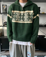 MRノルディックハーフジップアップニット（3C）