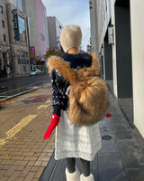 Patch Finger Slit Long Gloves