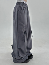 (SHIRRED BOW❤/BRUSHED FLEECE❤/100% COTTON) TRAINING BOW PANTS - 3 COLOR