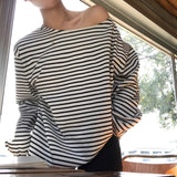 [MADE] Darling, striped one shoulder trainer