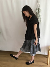 ロエリンシアリングキャップスリーブブラウス
