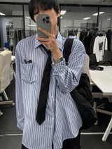 Dope Loose Fit Striped Shirt
