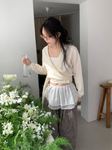 GLITTER CANCAN LAYERED SKIRT (2C)