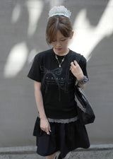 バウ サウンド レース Tシャツ (black)