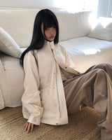 ヘンロハイネックビンテージオーバーサイズフィールドジャケット