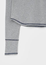 [MADE] Loate Henley Neck Stitch Long Sleeve Tee