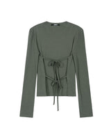 Double Layered Strap Top (KHAKI)