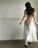 atine pearl - satin light long sk