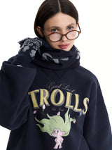 TROLLS VINTAGE グラフィックナッピングスウェットシャツ - NAVY