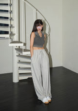 (4th reorder) stud twinkle jogger pt - grey