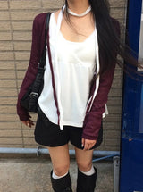 Ryoki Strap Button Knit Cardigan