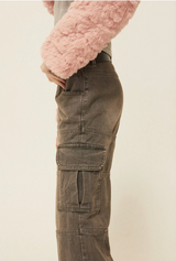Ash pocket cargo jeans