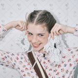 Lace scrunchie_mint cream