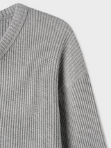 ワッフル ヘンリーネック ルーズ ロングスリーブ(4color)