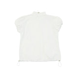 puff sleeve nylon tops