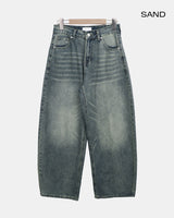 Enon Brushed Wide Denim Pants