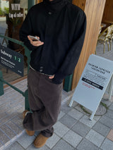 Aki Wool Collar Warmer Winter Blouson (2 Colors)