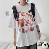 Wit Check Tomato Short Sleeve T-shirt (4 colors) H&L