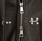 Tonyed Hook Washed Leather Jumper