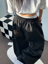 サニーサイドアップ☀カーペンターツーピンタックパラシュートバルーンスウェットパンツ 🖤🤍🩶3カラー